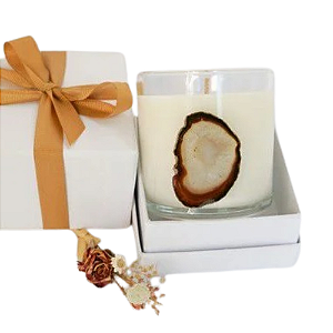 VELA ECOLÓGICA ÁGATA - GIFT AVULSO OU NA CAIXA PERSONALIZADA