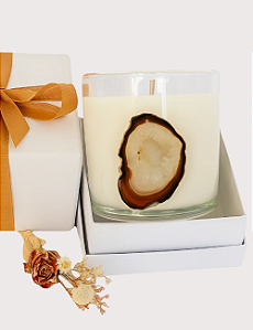 VELA ECOLÓGICA ÁGATA - GIFT AVULSO OU NA CAIXA PERSONALIZADA