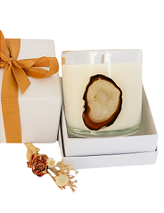 VELA ECOLÓGICA ÁGATA - GIFT AVULSO OU NA CAIXA PERSONALIZADA