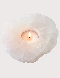 PORTA VELAS QUARTZO ROSA - GIFT AVULSO OU NA CAIXA PERSONALIZADA