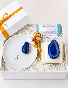 GIFT BOX ESSENTIAL QUARTZO AZUL | PERSONALIZADO