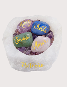 BOWL DA GRATIDÃO COM PEDRAS DA FELICIDADE