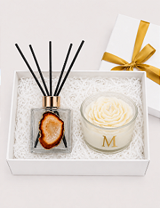 GIFT BOX VELA FLOR | PERSONALIZADO