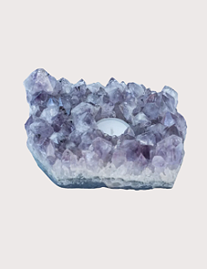 PORTA VELAS DRUSA DE AMETISTA - GIFT AVULSO OU NA CAIXA PERSONALIZADA