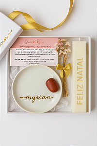 GIFT BOX WISHES NATAL - VELA GRANDE DAS INTENÇÕES FELIZ NATAL