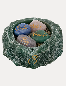 BOWL DA GRATIDÃO COM PEDRAS DA FELICIDADE | PERSONALIZADO