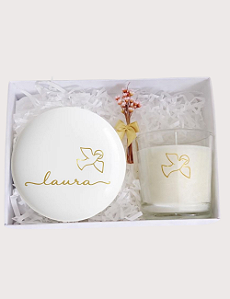 GIFT BOX ESPÍRITO SANTO | PORTA-JOIAS | VELA CHÁ BRANCO |