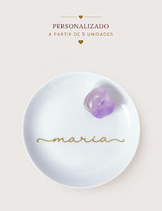 PORTA-JOIAS MEU CRISTAL AMETISTA | GIFT PERSONALIZADO | ACIMA 5 UNIDADES | CAIXA AVULSA