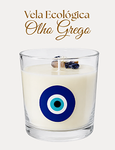 VELA ECOLÓGICA OLHO GREGO | COLEÇÃO SHANÁ TOVÁ