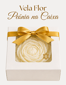 VELA FLOR PEÔNIA | COLEÇÃO SHANÁ TOVÁ