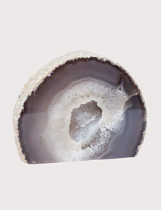 GEODO DE ÁGATA | PERSONALIZADO INICIAIS | PEDRA BRUTA | GIFT COLEÇÃO CRISTAIS NATURAIS