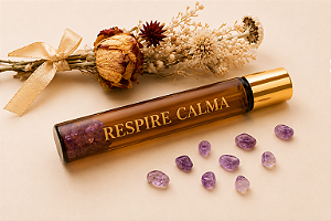 RESPIRE CALMA - ROLLON ÓLEOS ESSENCIAIS GERÂNIO E LAVANDA