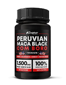Peruvian - Maca Black e Boro - 500mg - 120 Cápsulas