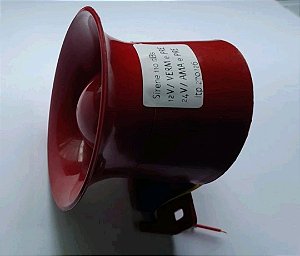 Sirene 12/24v 110dBs para Alarme