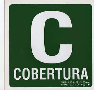 PLACA INDICATIVA - COBERTURA