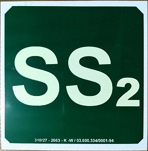 PLACA INDICATIVA DE 2° SUBSOLO