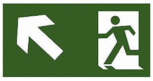 PLACA INDICATIVA - RAMPA SOBE À ESQUERDA