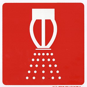 PLACA INDICATIVA - SPRINKLERS