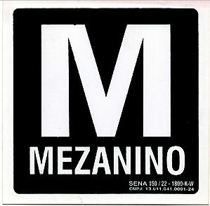 PLACA INDICATIVA DE MEZANINO