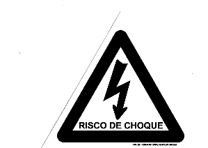 PLACA INDICATIVA - RISCO DE CHOQUE (TRIANGULAR)