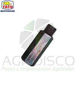 0521014316 PROLONGADOR GRAXEIRA 1/8 BSP X 40 ACTIVA (TATU)