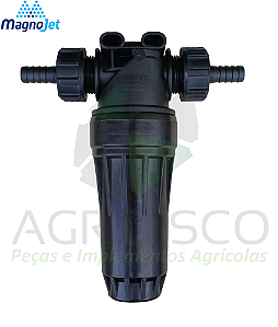 M500/1 MAGNO JET FILTRO DE LINHA COPO LONGO SAIDAS P/ MANG. 1/2" - FILTRAGEM DE 150 L/MIN