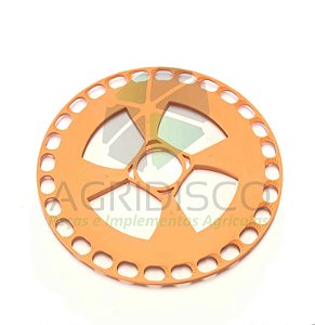 DISCO MILHO 28 FUROS RAMPFLOW MODELO UNIVERSAL 15,5 X 11,5 MM -  LARANJA CLARO