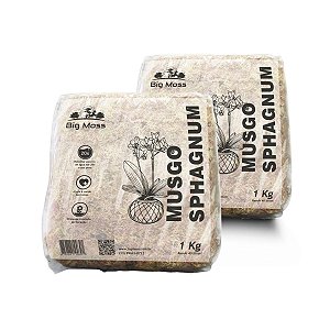 02kg Musgo Esfagno Kit 2 pcts 1kg