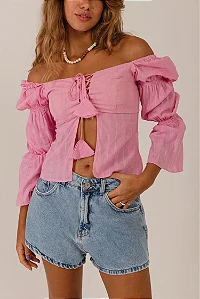 SHORT VINTAGE JEANS MÉDIO