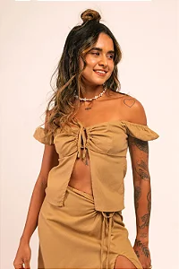 blusa aya areia