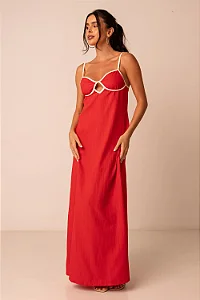 vestido serena vermelho