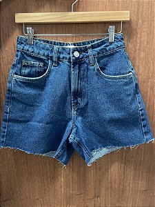 Bermuda vintage jeans escuro