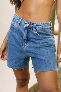 Bermuda vintage jeans escuro #1