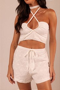 Cropped lume off white