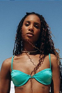 SUTIÃ MEIA TAÇA YASMIN TURQUESA