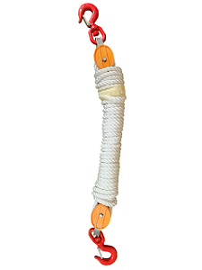 FLV07777-1 - Moitão duplo leve completo montado com 15 m de corda