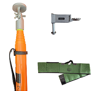 Vara Manobra Telescópica Medição 7 Elementos VTT-1/7m Com Sacola e Cabeçote