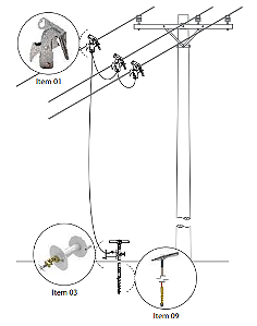 ATR30260-1 - Conjunto De Aterramento Para Redes De Distribuição 36kV