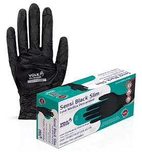 Luvas Nitrílicas Sensi Black - CA 43174 - Volk