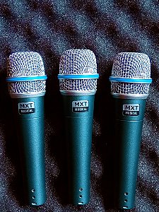 Microfone btm57 MXT, kit com 3 unidades