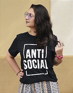 Camiseta Unissex Anti Social