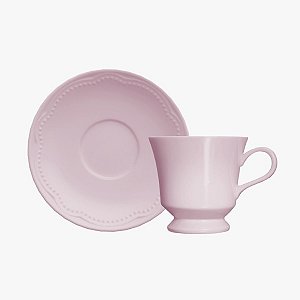 Xícara Chá Cottage Rosa bebe