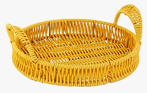 BANDEJA RED. RATTAN INSPIRED 24CM