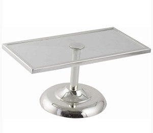 PORTA DOCE RETANGULAR PRATA LUNNE