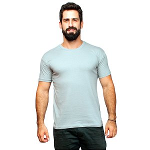 Camiseta Slim Masculina Básica Algodão Part.B Cinza