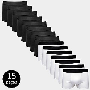 Kit Cueca Part.B Boxer Cotton 15 Peças Multicor