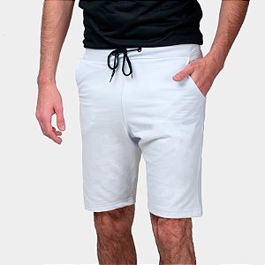 Bermuda Moletom Part.B Básico Masculina Branca