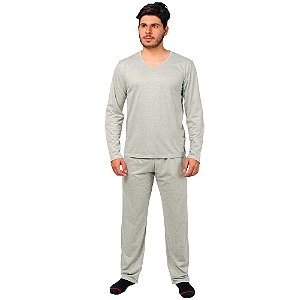 Conjunto Pijama Masculino Básico Manga Longa