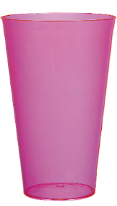 Copo Acrilico PS - Big Drink 550ml Rosa