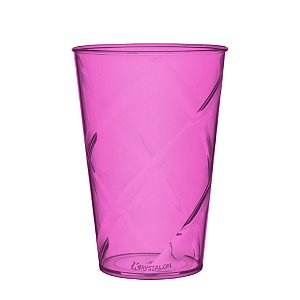 Copo Twister Rosa 550ml - Acrilico PS